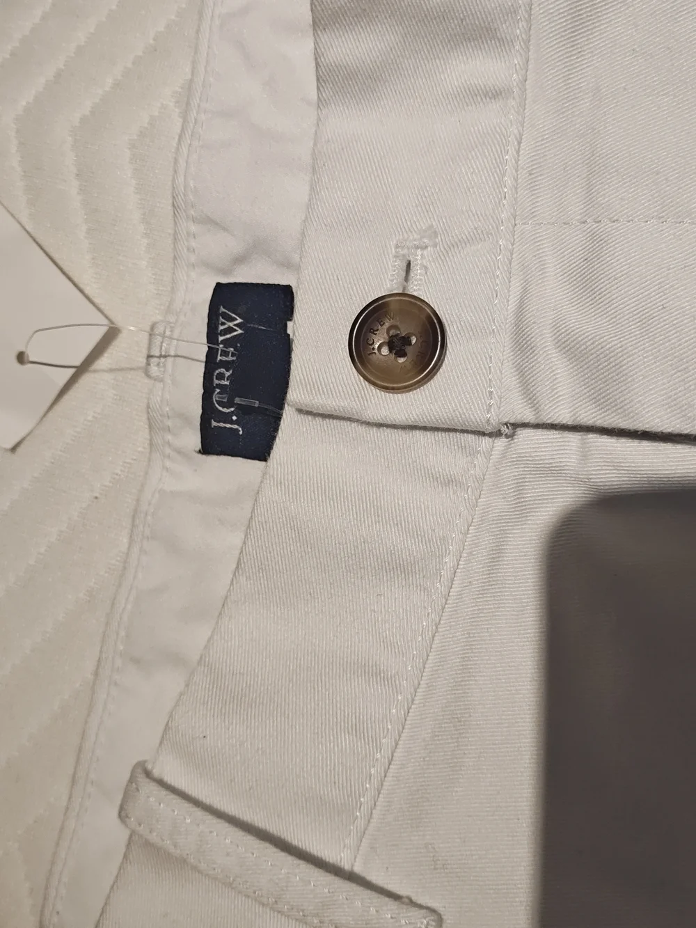J. Crew Men's Straight-Fit Pants in White